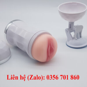 Âm đạo giả hai đầu dán tường mềm mại có rung