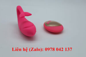 Trứng rung tình yêu đuôi cá heo rung siêu mạnh điều khiển từ xa