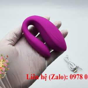 Trứng rung hai đầu úp mu điều khiển từ xa cho nữ
