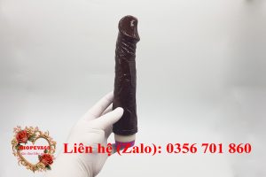 Cu giả cầm tay da nâu nhiều chế độ rung