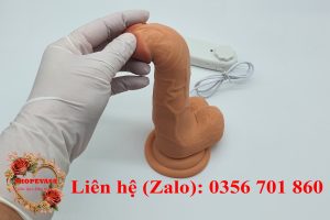 Dương vật giả dán tường siêu mềm mại rung ngoáy nhiều tốc độ cho nữ