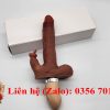 Dương vật giả mềm mại như thật rung thụt mạnh có nhánh phụ rung liếm hạt le