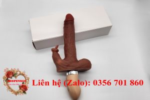 Dương vật giả mềm mại như thật rung thụt mạnh có nhánh phụ rung liếm hạt le